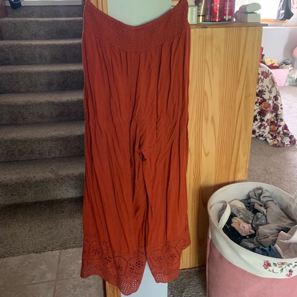 fall colored wide leg pant - Picture 5 of 5